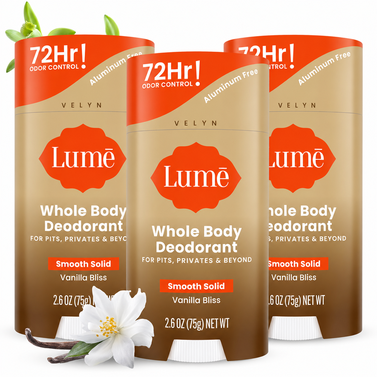 VELYN™ Lume Desodorante Corporal Total 72H | Cuidado Premium + Frescura Completa