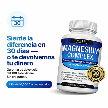 MAGNESIUM COMPLEX ORIGINAL™ | Reduce Estrés + Mejora Sueño + Relajación Total