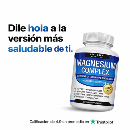 MAGNESIUM COMPLEX ORIGINAL™ | Reduce Estrés + Mejora Sueño + Relajación Total