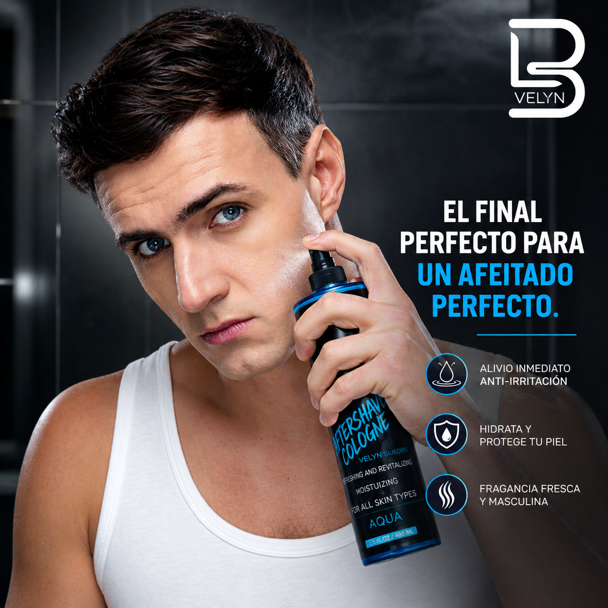 VELYN™ After Shave 2x1 | Cuidado Premium + Fragancia Masculina