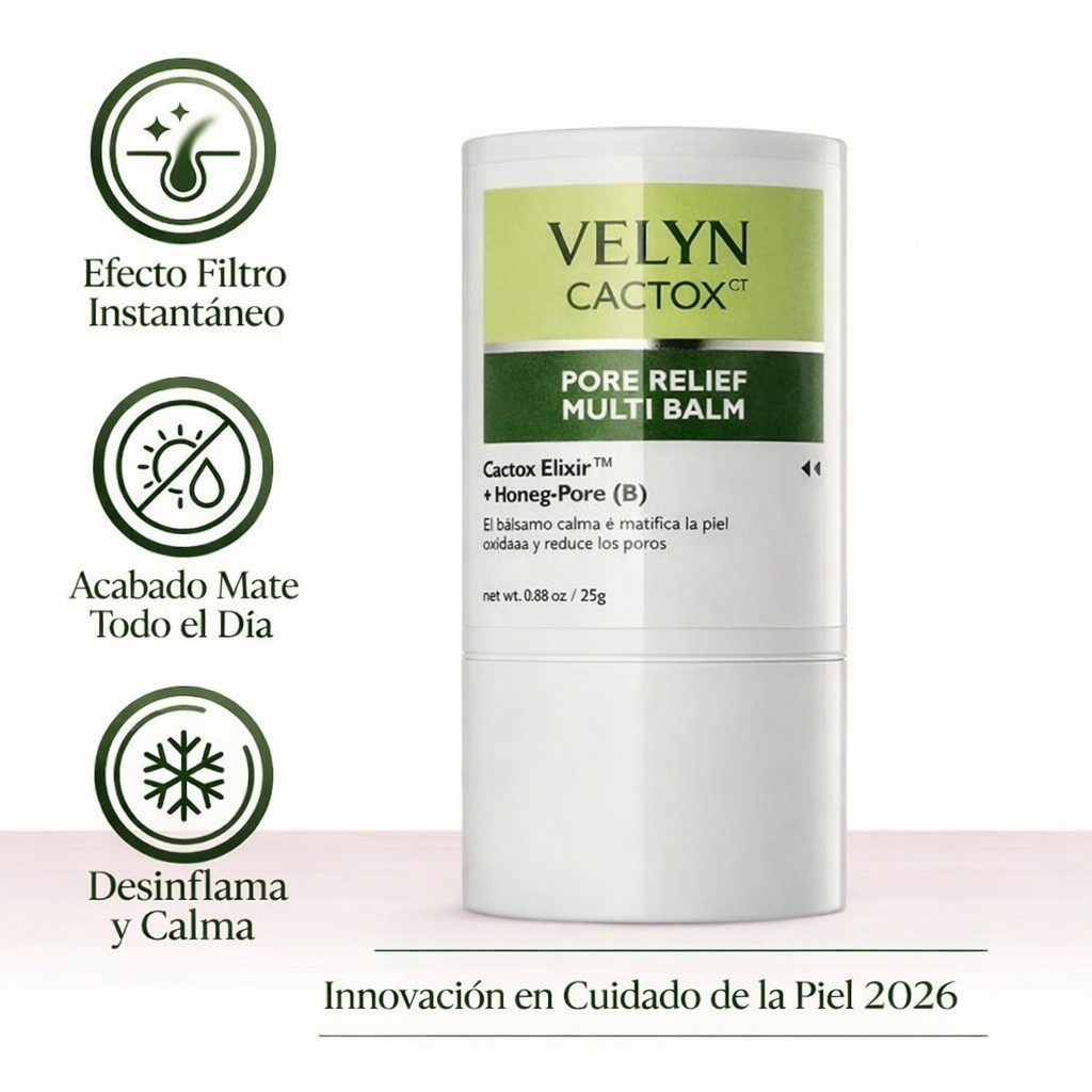 VELYN™ Oferta 2x1 Balm Anti-Poros Viral + Efecto Piel Filtro Instantáneo