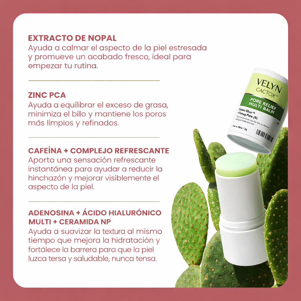 VELYN™ Oferta 2x1 Balm Anti-Poros Viral + Efecto Piel Filtro Instantáneo