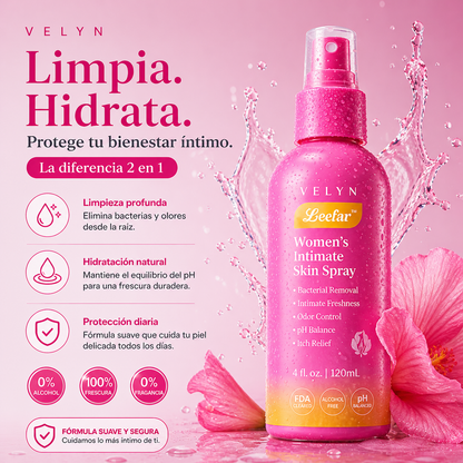 VELYN™ LeeFar Spray Íntimo 2x1 | Frescura + Equilibrio pH