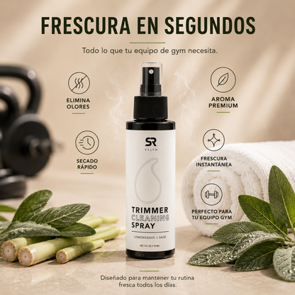 VELYN™ Trimmer Cleaning Spray | Eliminador de Olores + Frescura Fitness