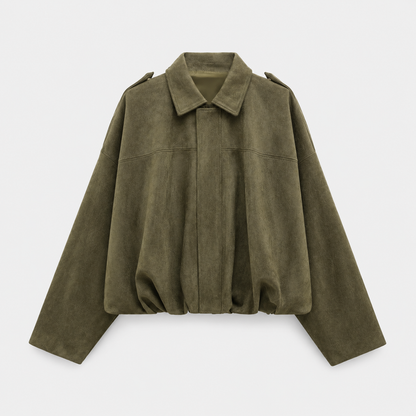 Genuine Leather Aviator Jacket | Designer Women's Shearling-Lined  Coat | Luxury Oversized Fit | Exclusive AW25 Collection