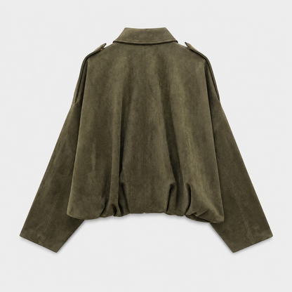 Genuine Leather Aviator Jacket | Designer Women's Shearling-Lined  Coat | Luxury Oversized Fit | Exclusive AW25 Collection