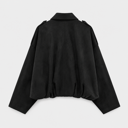 Genuine Leather Aviator Jacket | Designer Women's Shearling-Lined  Coat | Luxury Oversized Fit | Exclusive AW25 Collection