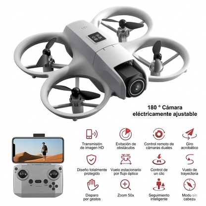 (70% Descuento) Mini Drone 4K Inteligente – Tu Camarógrafo Personal
