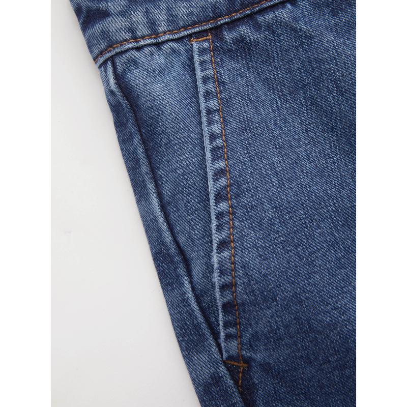 Effortless Chic Denim Jumpsuit | Wide Leg Silhouette · Deep V-Neck · Pocket Detail