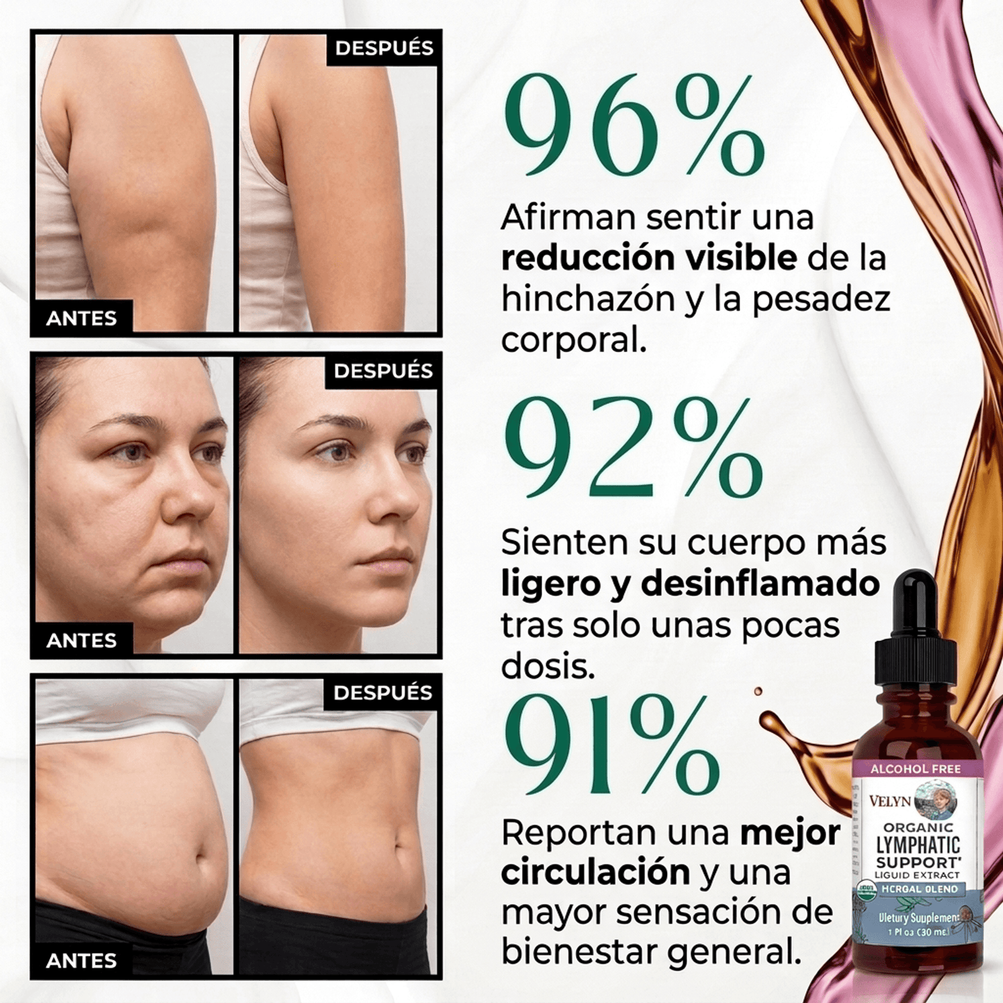 VELYN™ Gotas Detox 2x1 | Reduce Hinchazón + Efecto Ligero al Instante
