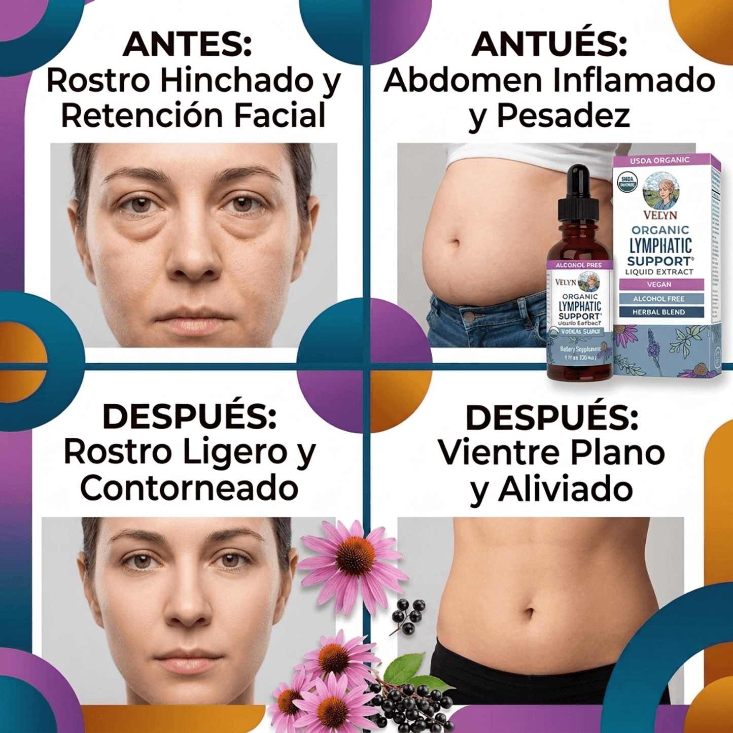VELYN™ Gotas Detox 2x1 | Reduce Hinchazón + Efecto Ligero al Instante