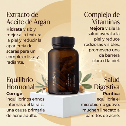 Aeglés™ Tratamiento Anti-Acné Desde la Raíz + Piel Clara Sin Brotes