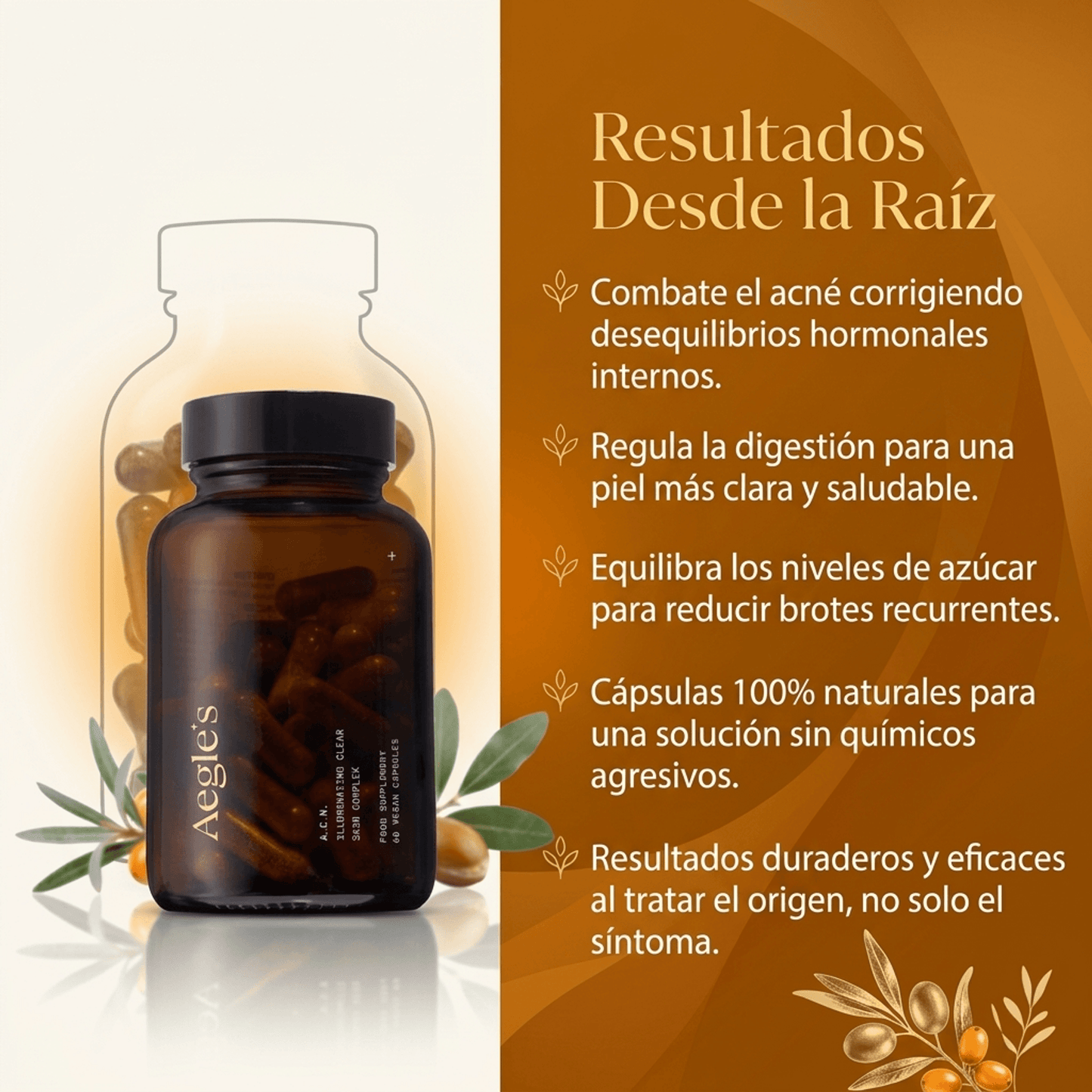 Aeglés™ Tratamiento Anti-Acné Desde la Raíz + Piel Clara Sin Brotes