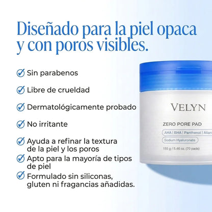 VELYN™ Oferta Pads Anti-Poros + Efecto Piel Lisa y Refinada